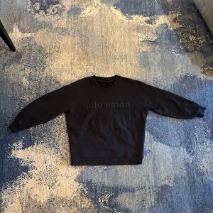 Lululemon black logo crewneck